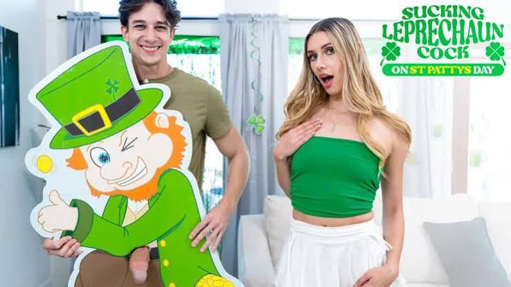 Chupando la polla de un duende en el Día de San Patricio - Emily Jade